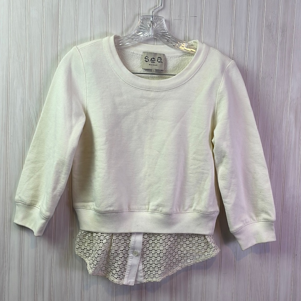 SEA New York faux double layer sweatshirt